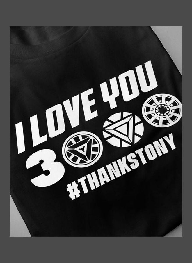 Summer I Love You 3000 Letters Printed Casual Round Collar Fashion T-shirt white  - Image 5