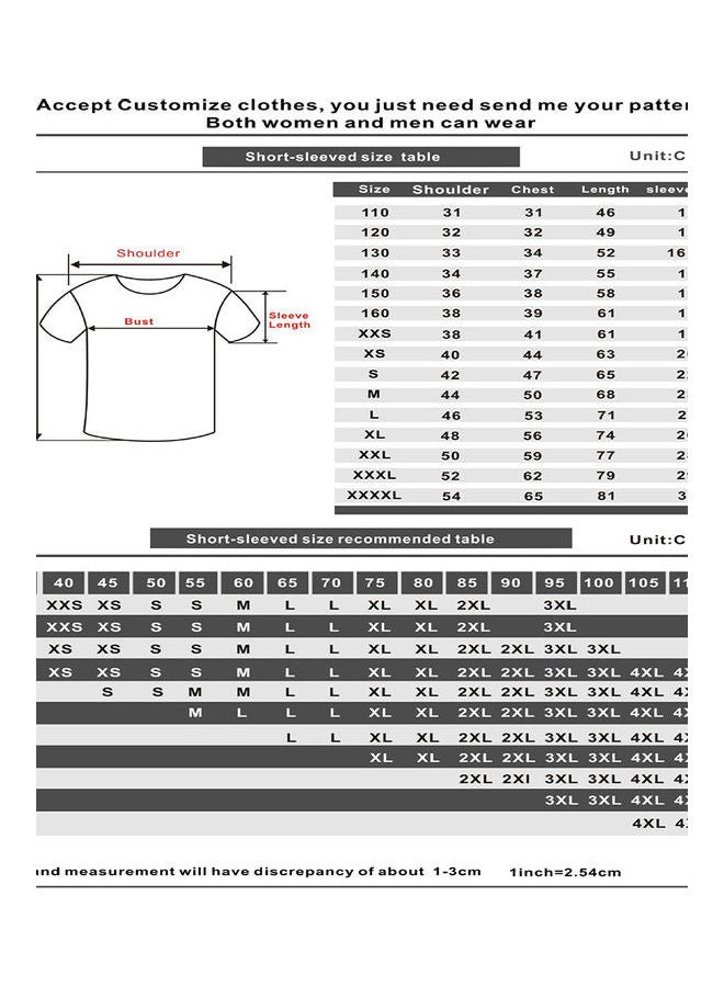 Generic - I Love You 3000 Fashion Letters Printing Short Sleeve T-shirt navy blue - Image 1