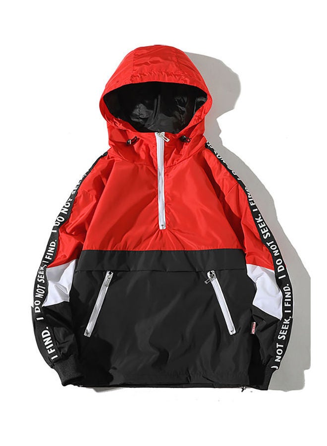 Spring Autumn Hooded Loose Large Size Pockets Jacket Coat white  - Image 3