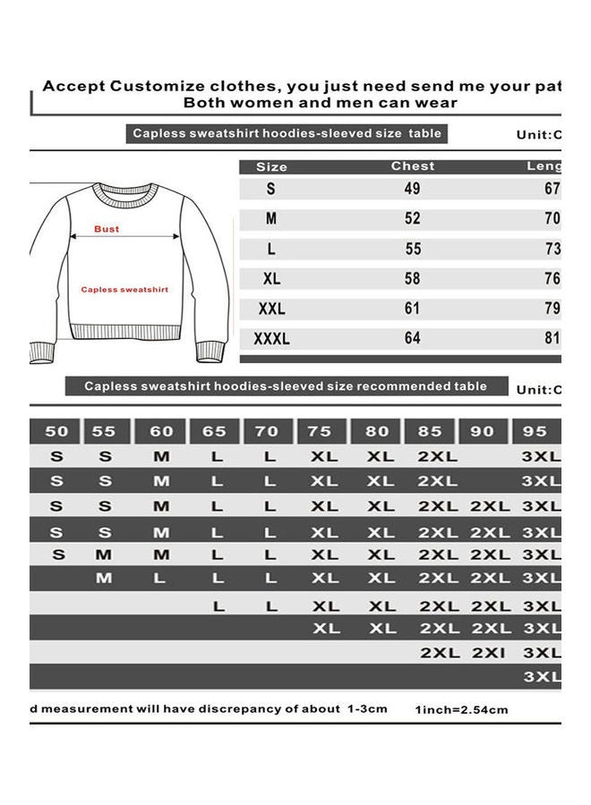 Sweatshirt Juice Wrld Flower Heart Printing Crew Neck Loose Pullover Tops Black - Image 2