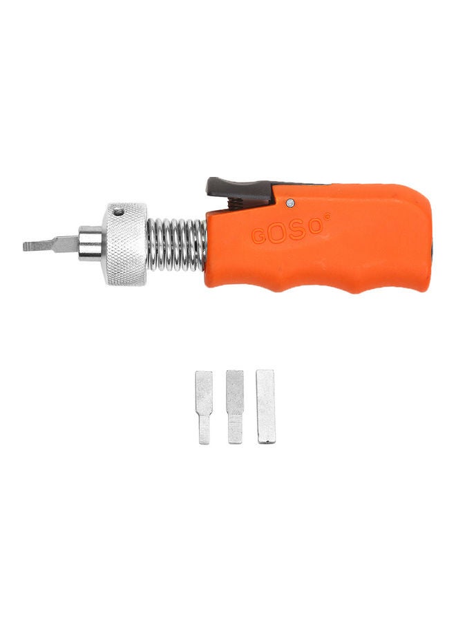 5-Pieces Of Lock Plug Spinner Quick Door Lock Turning Gun Locksmith Lock Pick Set Orange 12.5x3.5x3.5cm  - Image 1