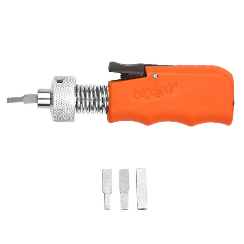 5-Pieces Of Lock Plug Spinner Quick Door Lock Turning Gun Locksmith Lock Pick Set Orange 12.5x3.5x3.5cm  - Image 5