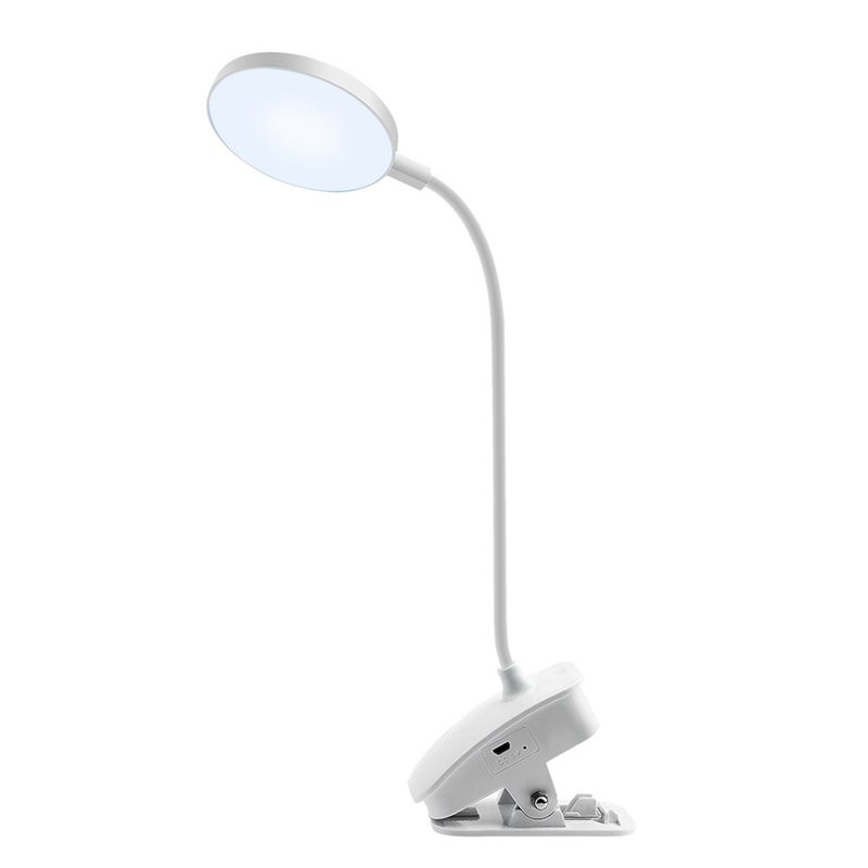USB Touch Dimming Desk Lamp White 16.5x7.5x12.5cm - Image 3