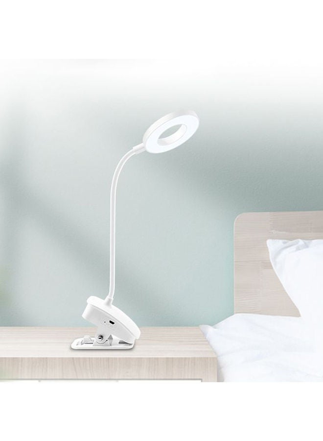 USB touch dimming desk lamp (ring three color temperature) White 16.5*7.5*12.5cm - Image 2