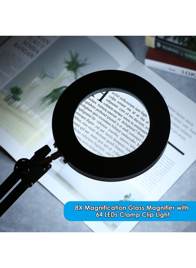 عدسة مكبرة ب 64 مصباح LED أبيض 40.5X4X28سم - Image 5