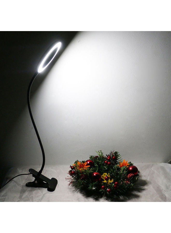 LED clip desk lamp warm and cold dual color Black 19*7.7*14.6cm - Image 5