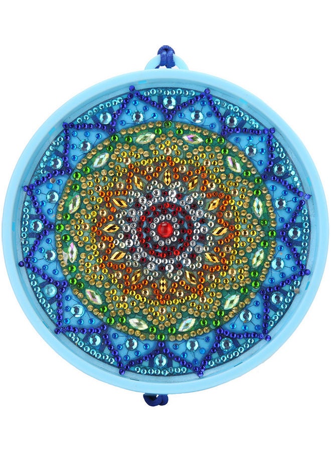 Generic - DIY handmade 5D diamond painting night light mandala flower 15X15cm (without battery) White 16*3.5*16cm - Image 1