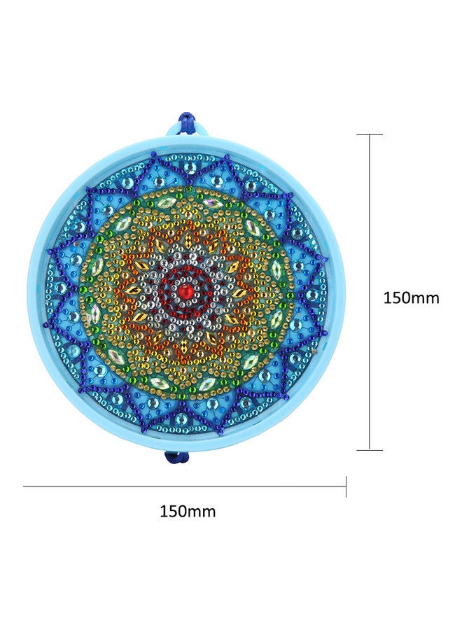 Generic - DIY handmade 5D diamond painting night light mandala flower 15X15cm (without battery) White 16*3.5*16cm - Image 1