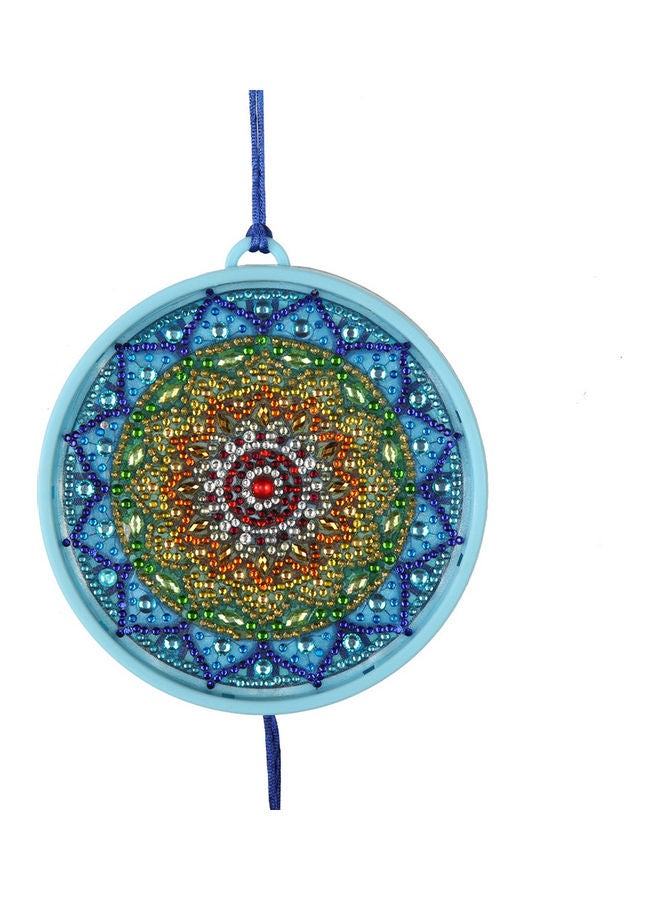 Generic - DIY handmade 5D diamond painting night light mandala flower 15X15cm (without battery) White 16*3.5*16cm - Image 1