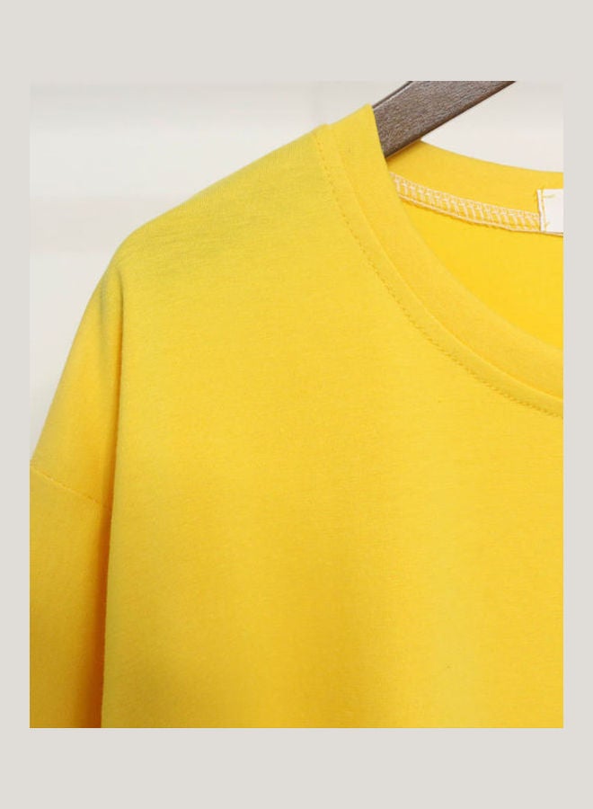 Printed T-Shirt Yellow  - Image 5