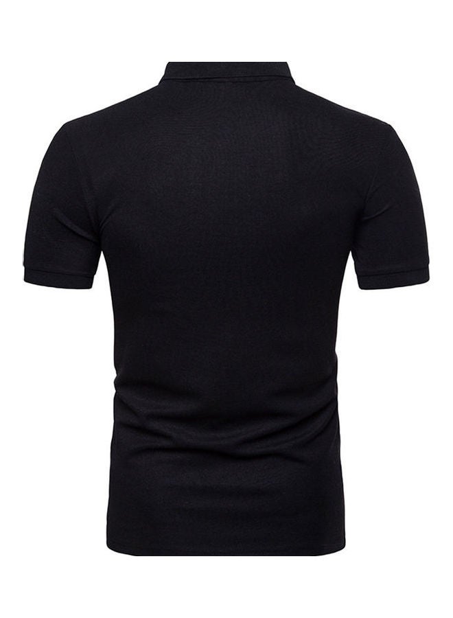 Casual Collared Neck T-Shirt White/Grey/Black - Image 2