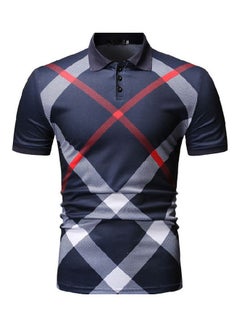 Generic Casual Printed T-Shirt White/Blue/Red  - Image 1