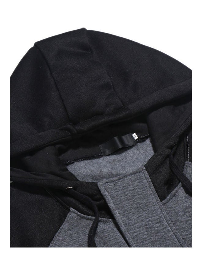 Leisure Slim Zipper Fashion Hoodies Dark gray - Image 5