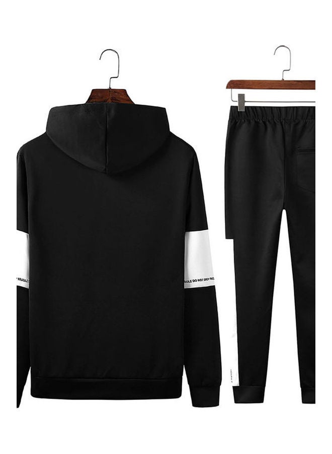 Long-Sleeved Sportswear Top And Pants black  - Image 5