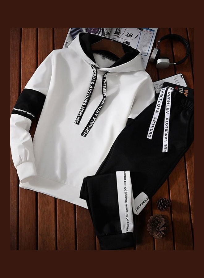 Generic - Long-Sleeved Sportswear Top And Pants black - Image 1