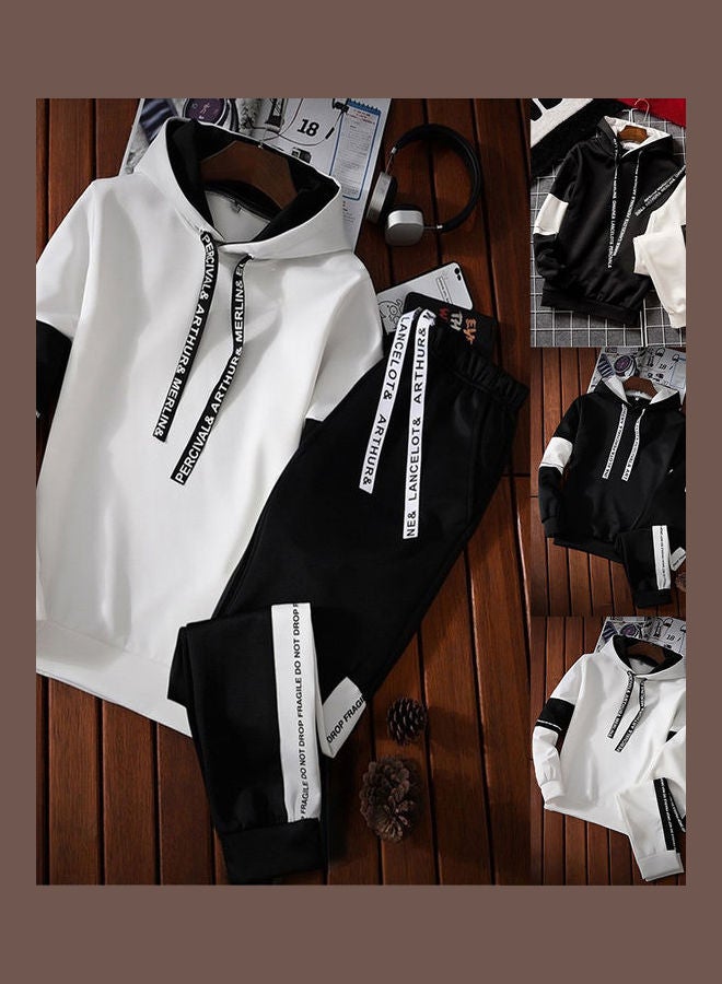 Generic - Long-Sleeved Sportswear Top And Pants black - Image 1