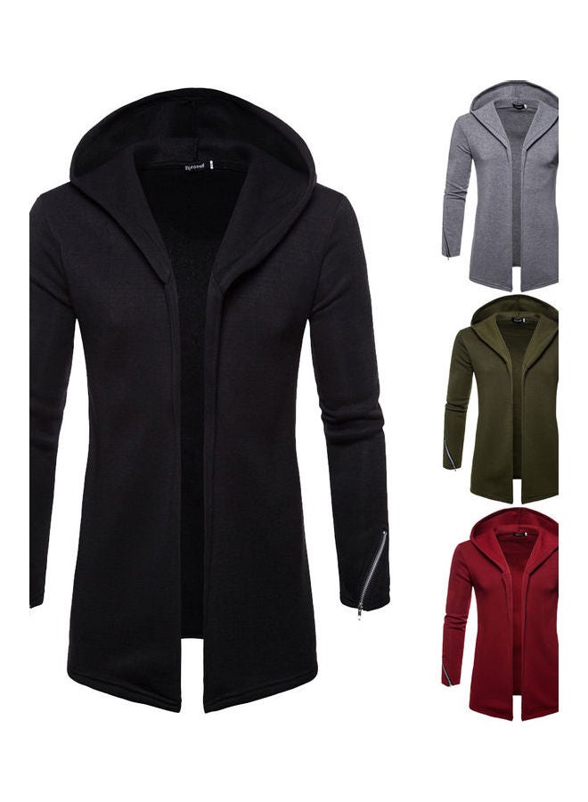 Generic - Long-sleeved Front Zipper Closure Top Grey - Image 1
