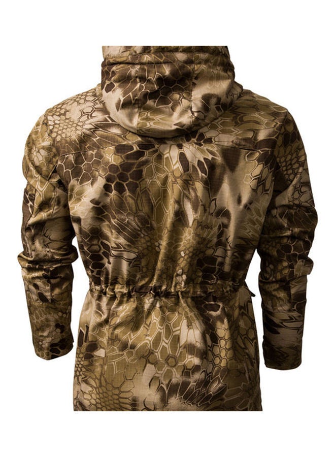 Windbreaker Camouflage Hoodie Brown  - Image 2