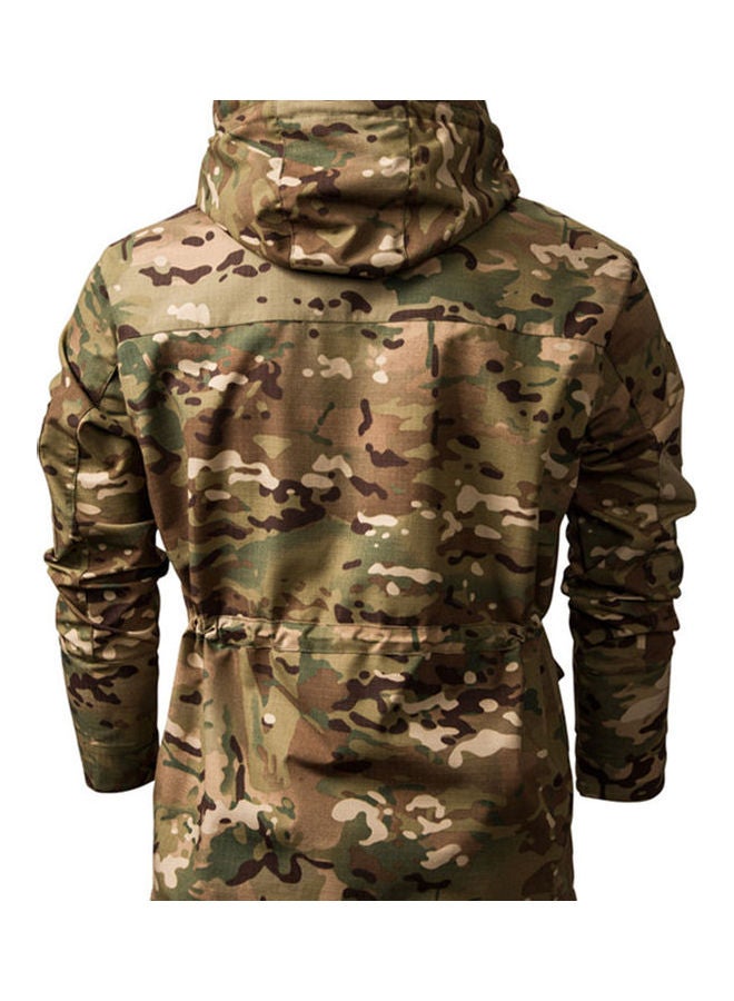 Windbreaker Camouflage Hoodie Army Green  - Image 2