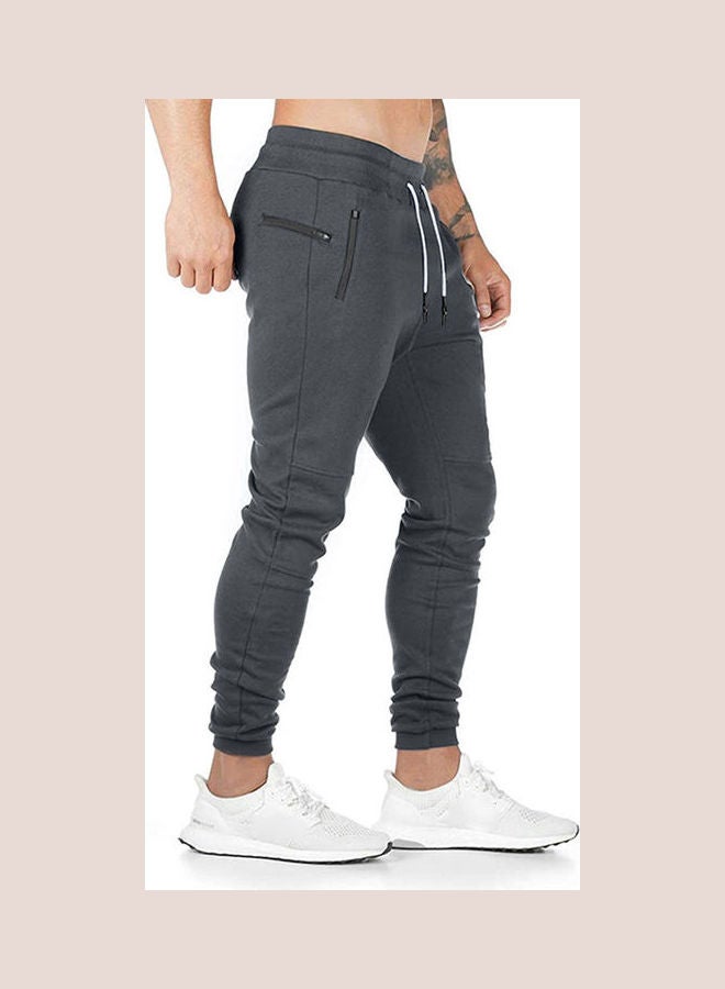 Drawstring Fitness Sweatpants Grey  - Image 5