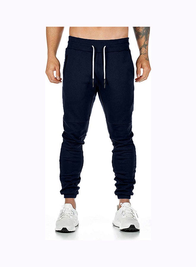 Drawstring Fitness Sweatpants Navy  - Image 1