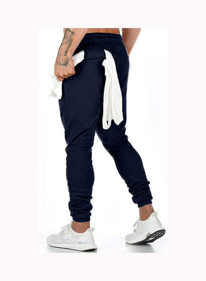 Drawstring Fitness Sweatpants Navy  - Image 4