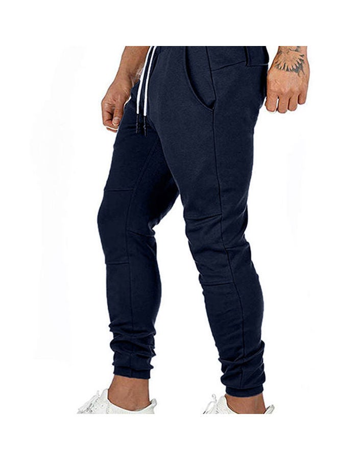 Drawstring Fitness Sweatpants Navy  - Image 5