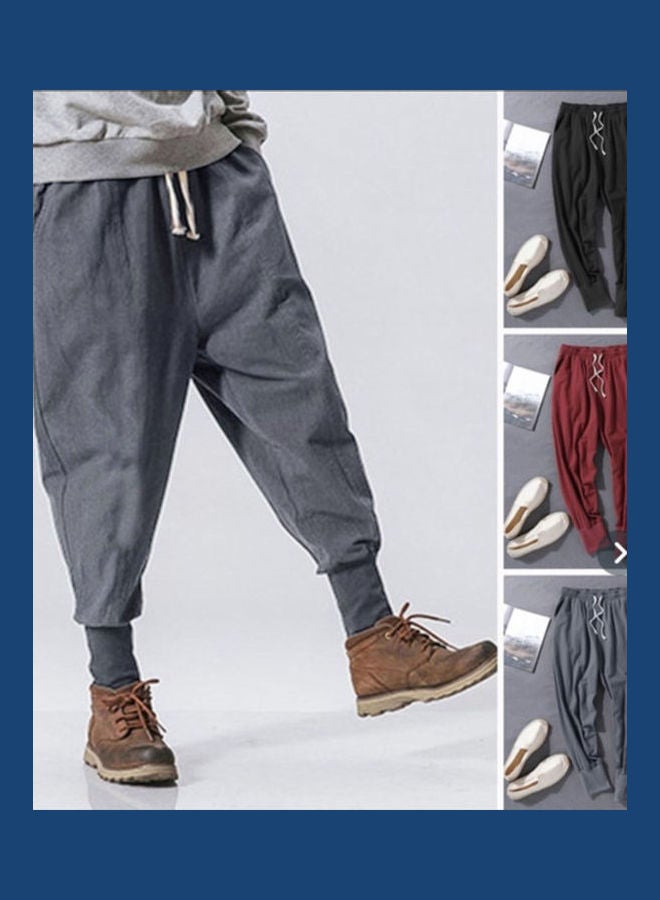 Casual Cotton Pants black  - Image 3