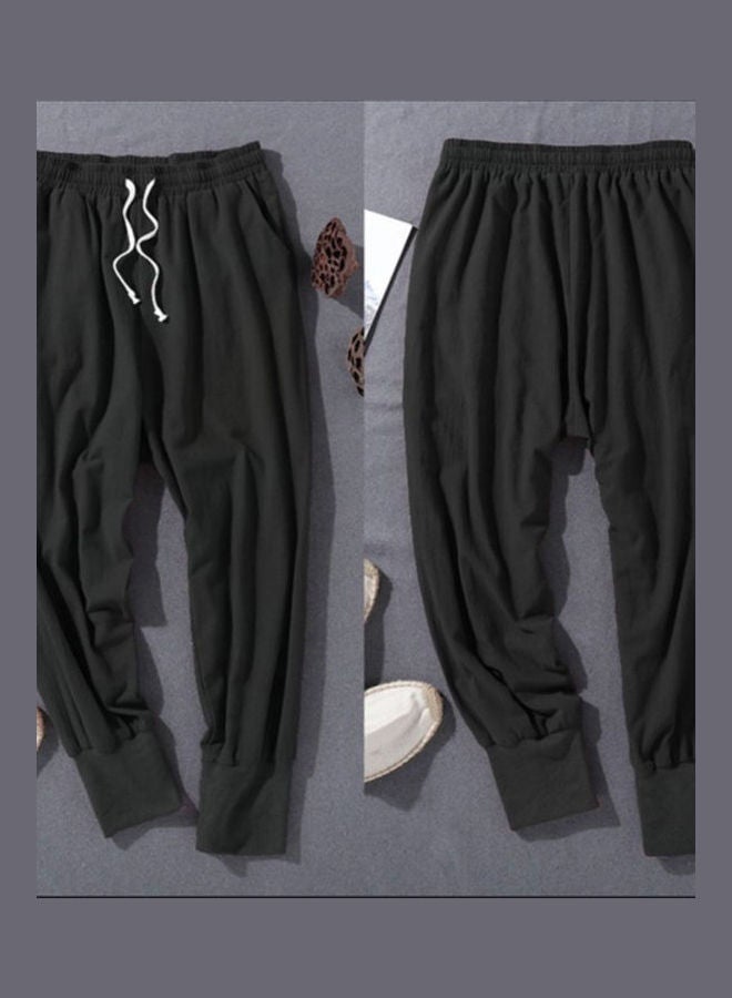 Casual Cotton Pants black  - Image 4
