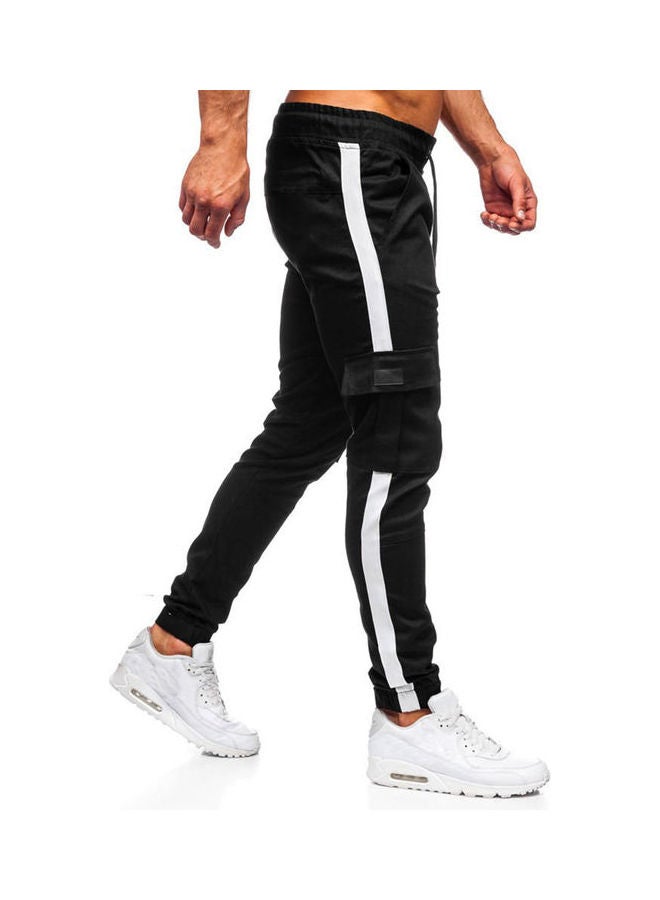بنطال رياضي للركض كاجوال مزين بخطوط أسود - Image 3