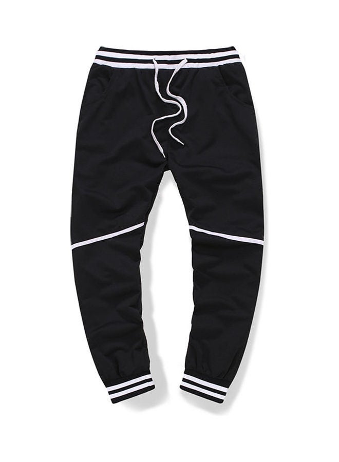 Drawstring Sports Jogger Black/White  - Image 5