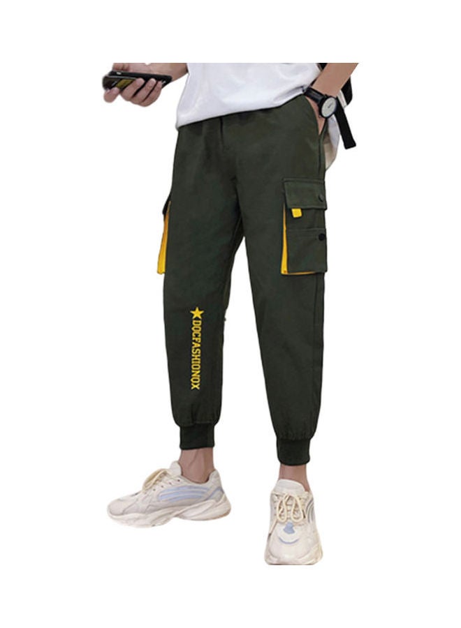 Multi-Pockets Sports Cargo Pant Army Green - Image 1