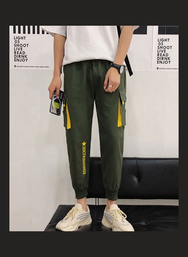 Multi-Pockets Sports Cargo Pant Army Green - Image 3