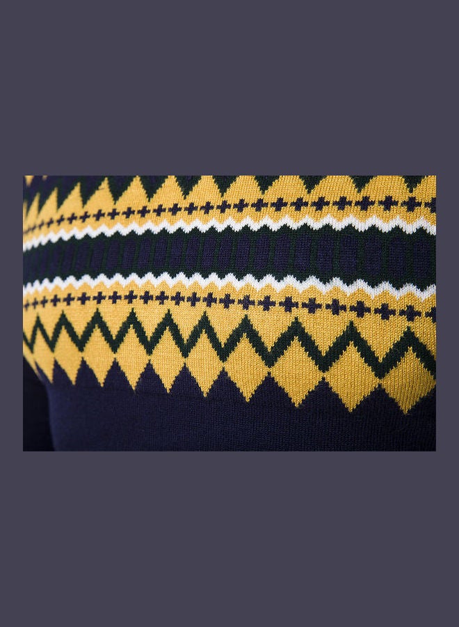 Slim Pullover Long Sleeves Round Collar Sweater green  - Image 5