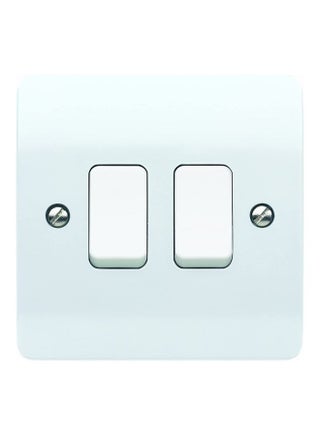 Logic Plus 2 Gang 2 Way Light Switch White - v1606419680/N42624759A_1
