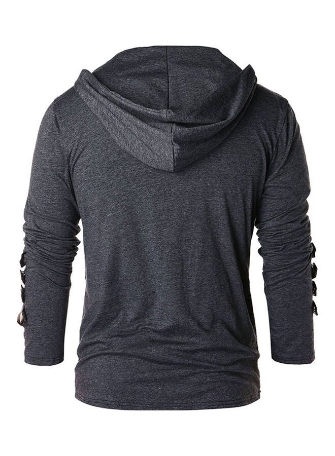 Long Sleeves Loose Sweatshirts gray  - Image 5
