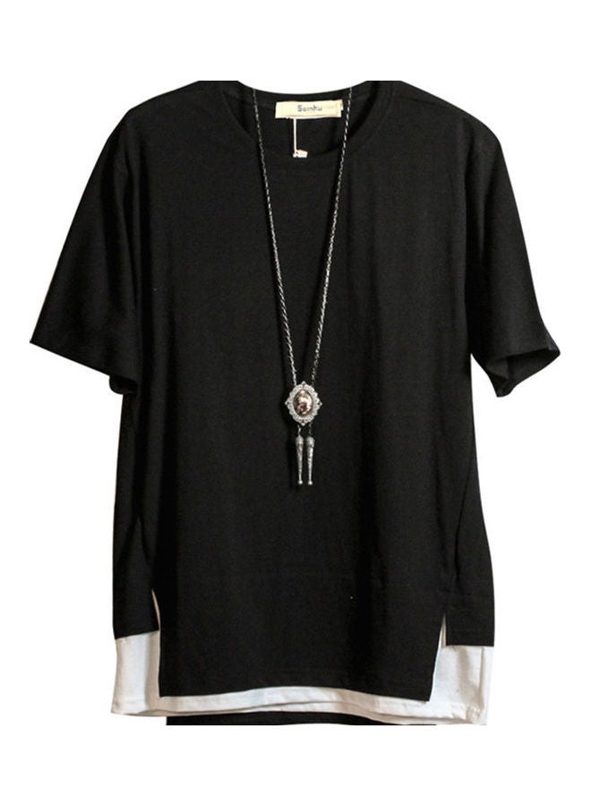 Fake Two-piece T-shirt Black  - Image 4