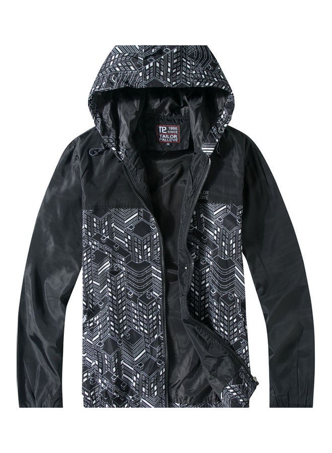 Casual Windproof Hoodie Black  - Image 1