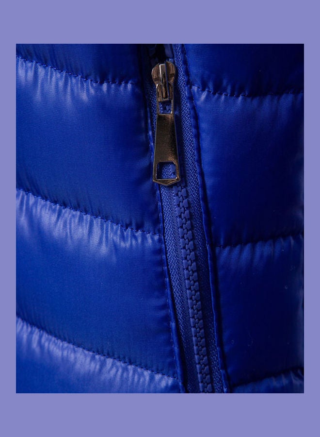 Striped Zipper Hoodie Blue  - Image 4