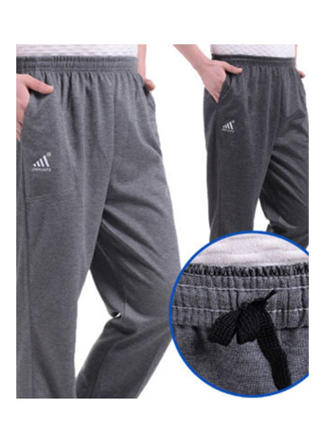 Generic - Plus Size Casual Pants With Pockets Loose Elastic Waist Sports Trousers Black - Image 1