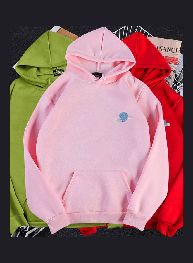 Velvet Cloud Hoodie Sweatshirt Pink - Image 2