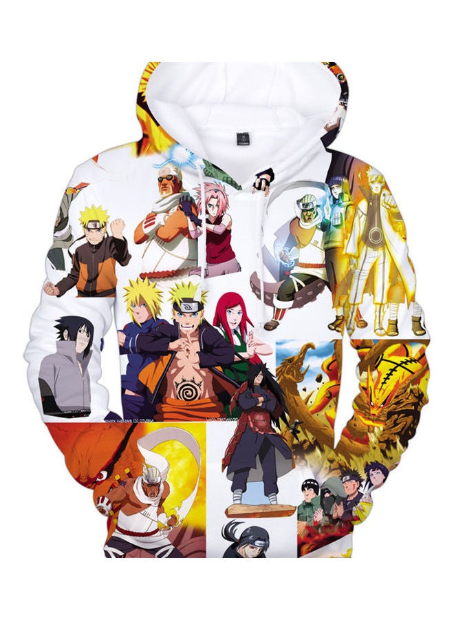 Casual Printed Hooded Sweatshirt Multicolour  - Image 1