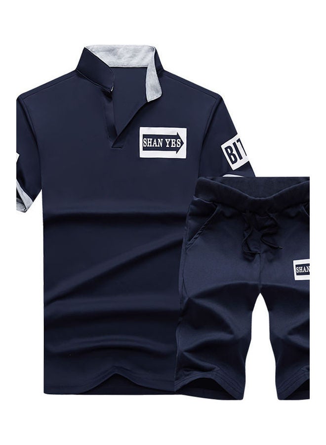 Generic Casual Summer Suit Navy blue 