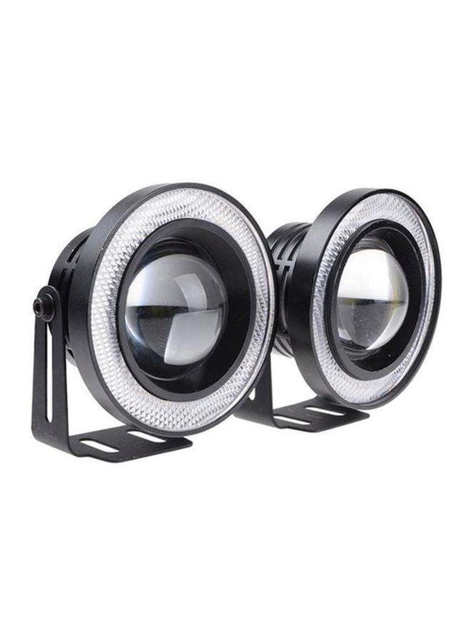 توبيز مجموعة مصابيح ضباب للسيارة بإضاءة LED من قطعتين