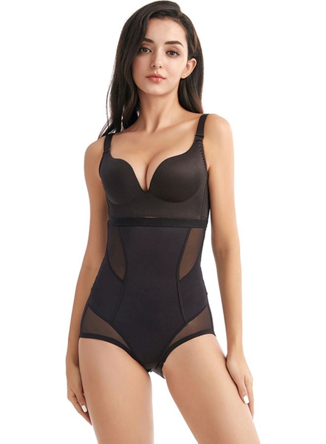 QiaoKai Solid Slimming Shapewear Black  - Image 1