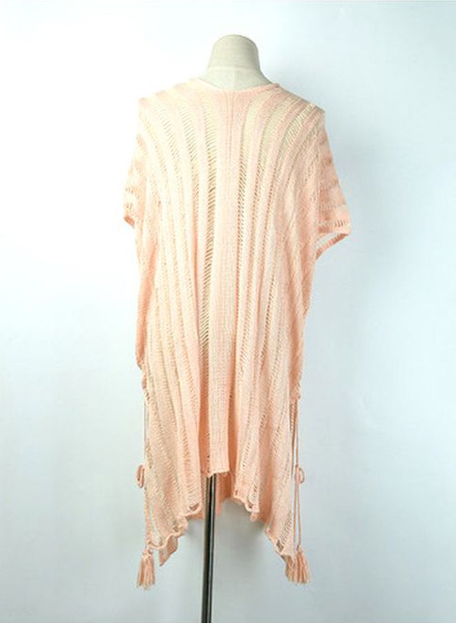 QiaoKai Striped Cover Up Pink  - Image 2