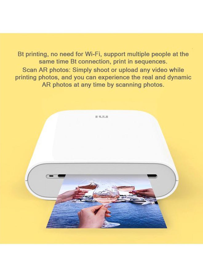 Mijia Ar Zink Pocket Photo Printer 17.4x3.4x9.7cm White - v1606466885/N39593591A_4