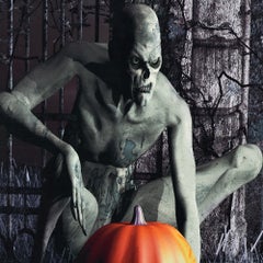 Generic 6.9x5ft/2.1x1.5m Halloween Decoration Pumpkin Pattern Backdrop Photography Background Black  - Image 5