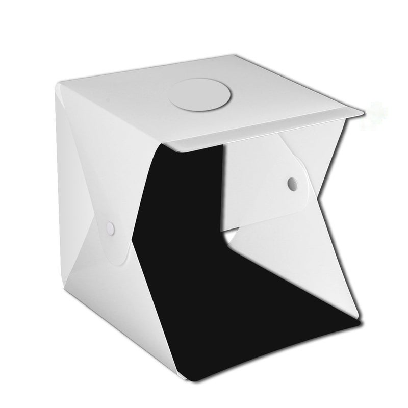Generic 0.4m Portable Multifunctional  LED Light Photography Soft Box Set With Backdrops White  - Image 5