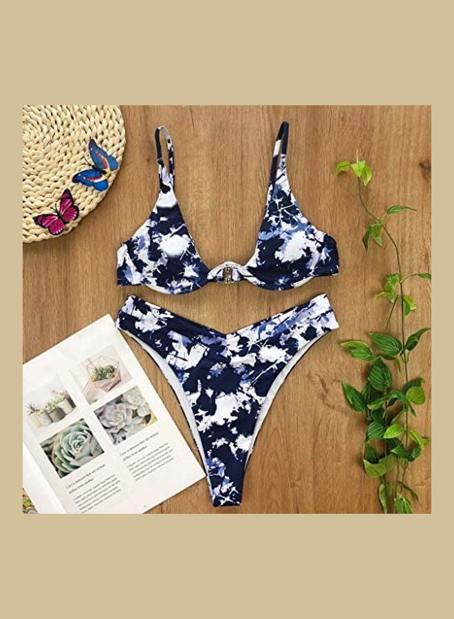 Generic - Women Bandage Push-Up Padded Bra Beach Bikini Set multicolour - Image 1